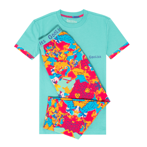 Goolies (Kinder) Langer Pyjama - Arty Farty - Lang und T-Shirt 