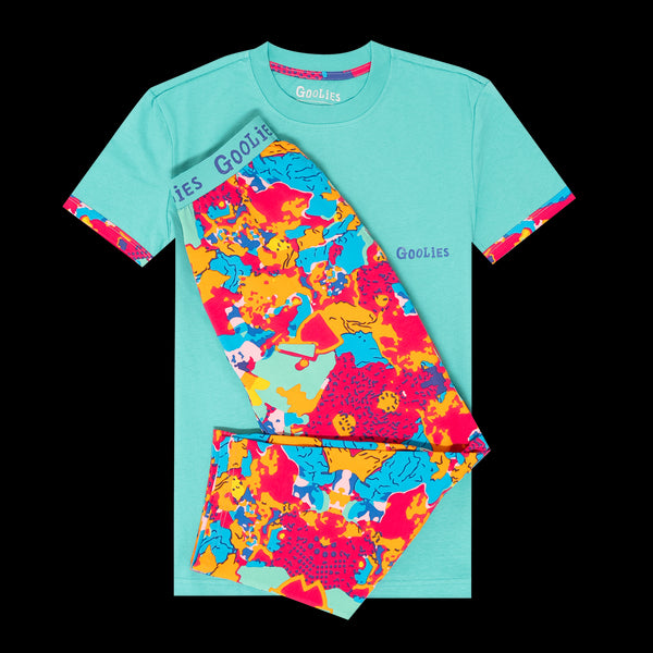 Goolies (Kids) Long Pyjamas - Arty Farty - Long & T-Shirt