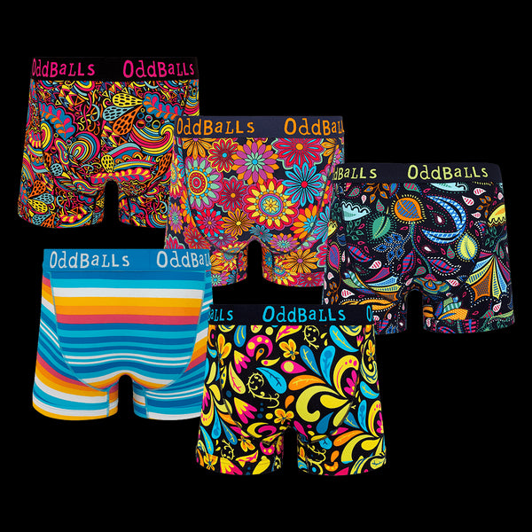 Art Attack Bundle - Mens Boxer Shorts 5 Pack Bundle