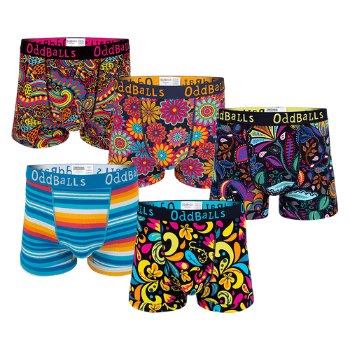 Art Attack Bundle - Mens Boxer Shorts 5 Pack Bundle