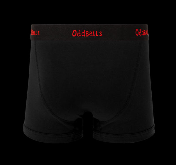 Black/Red - Mens Boxer Shorts