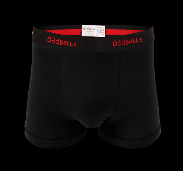 Black/Red - Mens Boxer Shorts