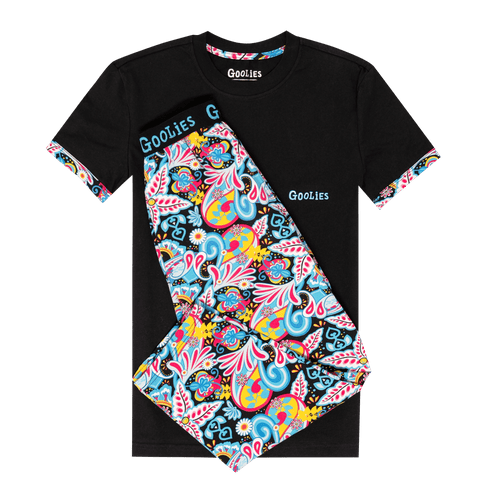 Goolies (Kinder) Langer Pyjama - Pumphose - Lang & T-Shirt 