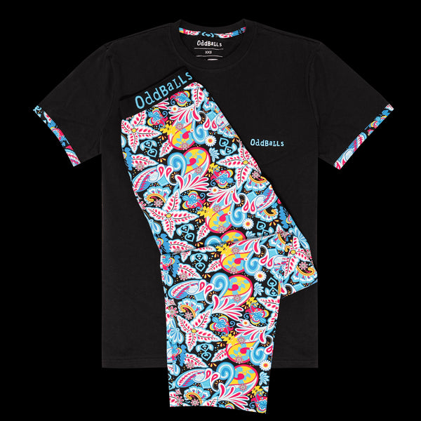 Mens Long Pyjamas - Bloomers - Long & T-Shirt