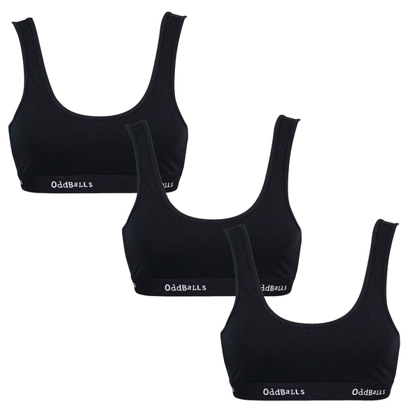 Classic Black Bundle - Ladies Bralette 3 Pack Bundle