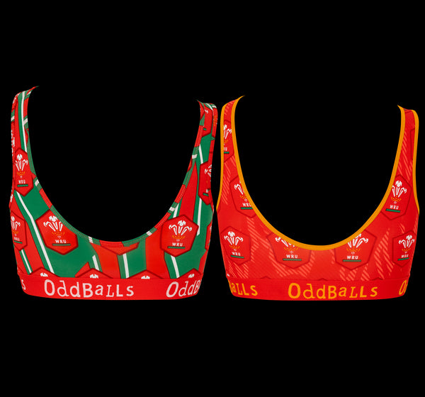 Welsh Rugby Union Bundle - Ladies Bralette 2 Pack Bundle