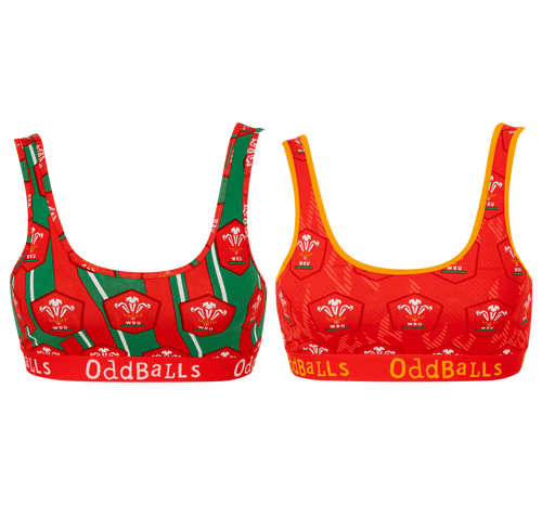 Welsh Rugby Union Bundle - Ladies Bralette 2 Pack Bundle