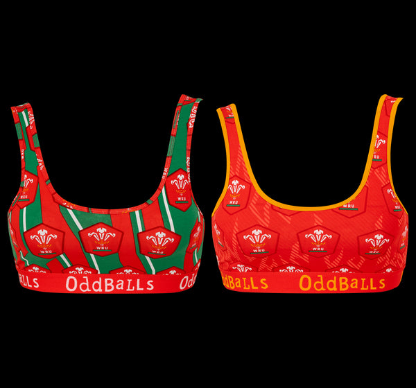 Welsh Rugby Union Bundle - Ladies Bralette 2 Pack Bundle