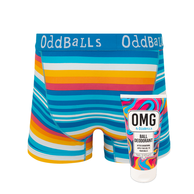 Horizon - Mens Boxer Shorts & Ball Deodorant Bundle