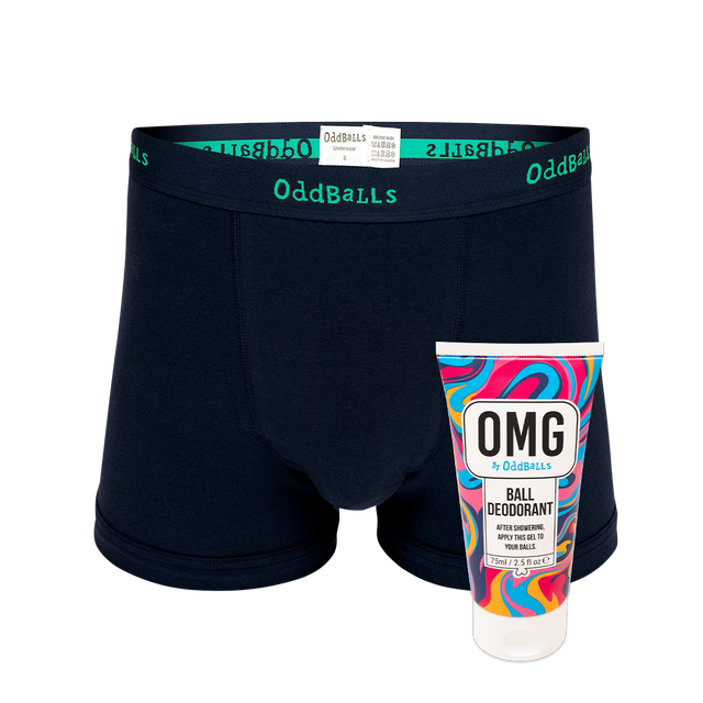 Neptune - Mens Boxer Shorts & Ball Deodorant Bundle