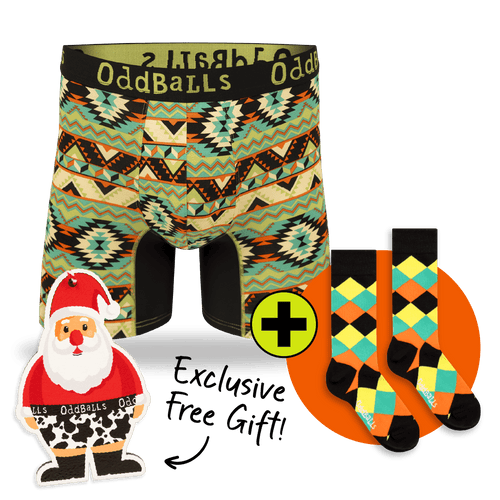 06 Month Pre-Paid: Mens Bamboo Boxer Shorts & Free Socks - Monthly Subscription