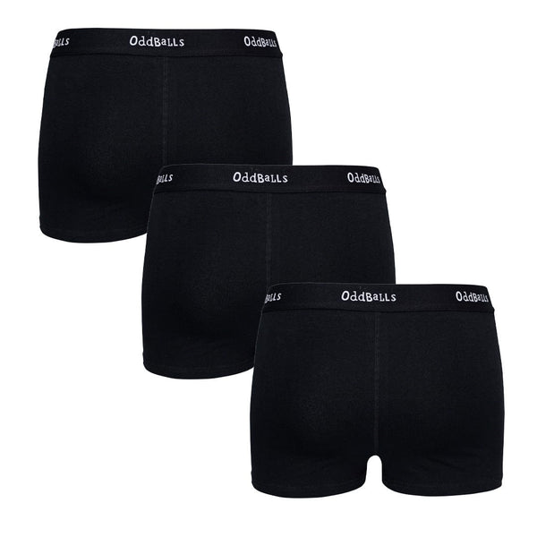 Classic Black Bundle - Ladies Boxers 3 Pack Bundle