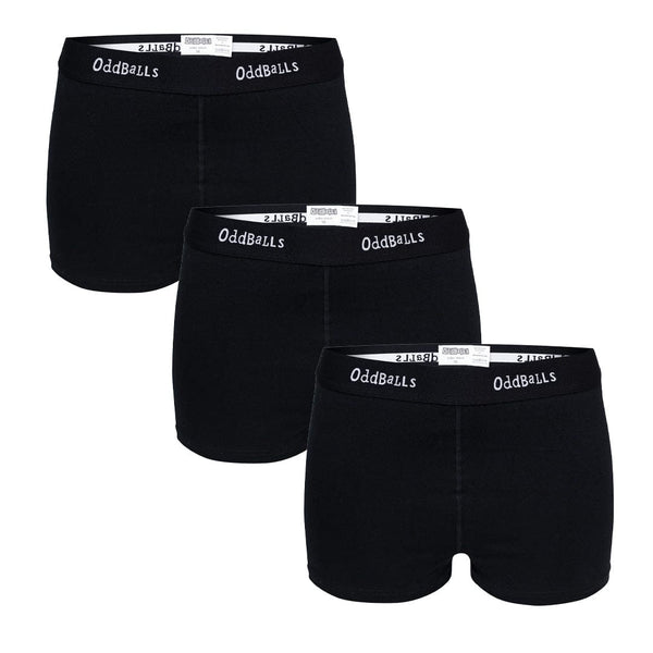 Classic Black Bundle - Ladies Boxers 3 Pack Bundle