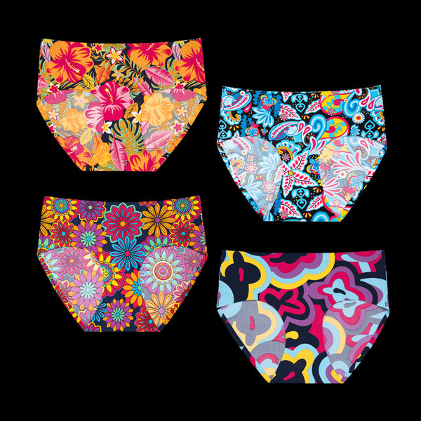 Blooming Bundle - Ladies Seamless Full Briefs 4 Pack Bundle