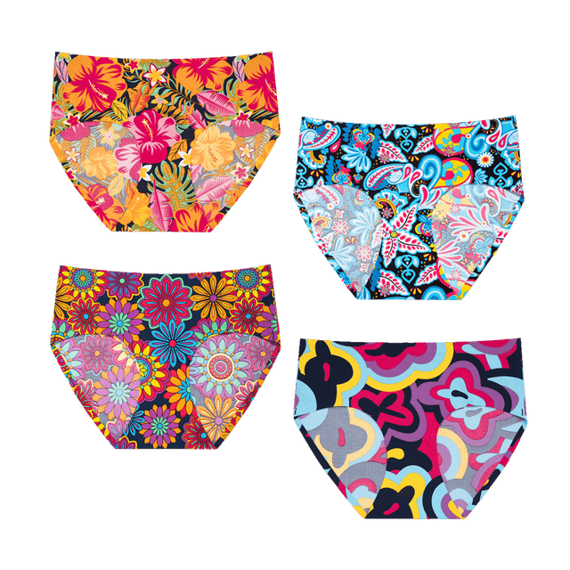 Blooming Bundle - Ladies Seamless Full Briefs 4 Pack Bundle