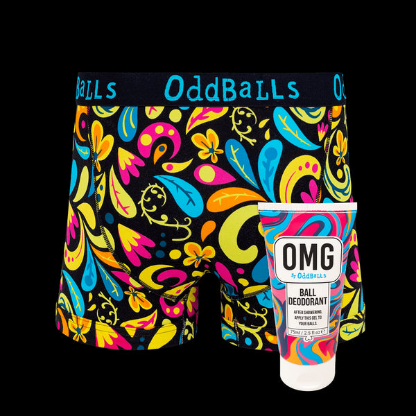 Botanical - Mens Boxer Shorts & Ball Deodorant Bundle