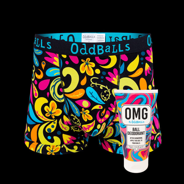 Botanical - Mens Boxer Shorts & Ball Deodorant Bundle