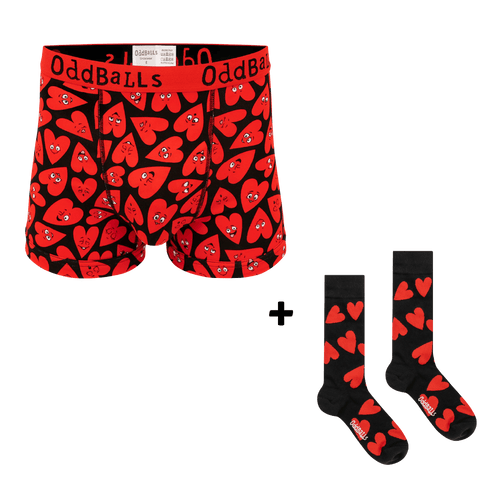 Loved Up Bundle - Mens Boxer Shorts + Socks