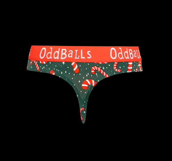 Candy Canes Bundle - Ladies Thong + Socks Bundle