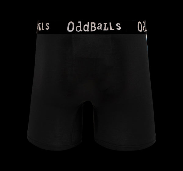 Classic Black - Mens Bamboo Boxer Shorts