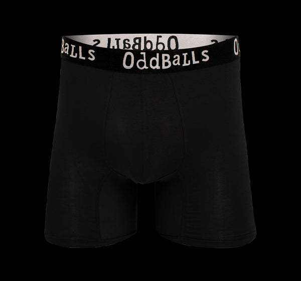 Classic Black - Mens Bamboo Boxer Shorts