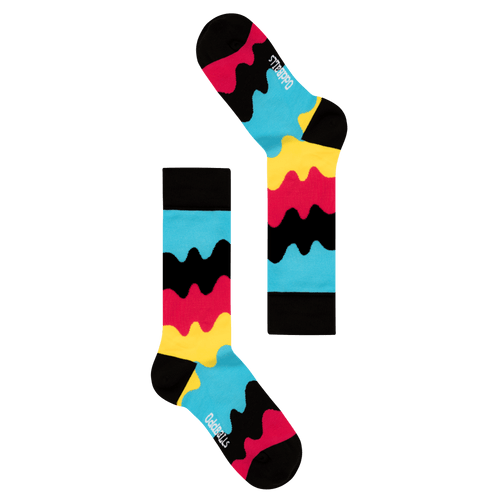 Cyan Waves - Socks