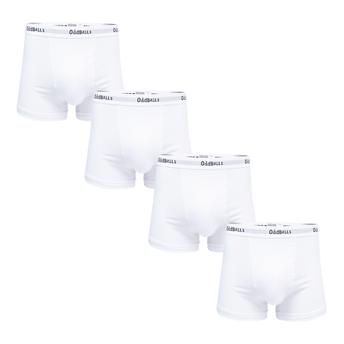 Classic White Bundle - 4er-Pack Boxershorts für Herren