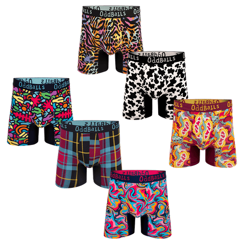 Sammlerpaket - 6er-Pack Bambus-Boxershorts für Herren