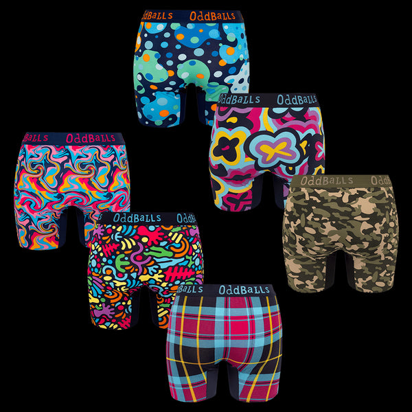 Collector's Bundle - Ladies Bamboo Boxer Shorts 6 Pack Bundle