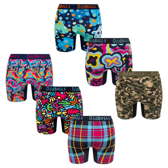 Collector's Bundle - Ladies Bamboo Boxer Briefs 6 Pack Bundle