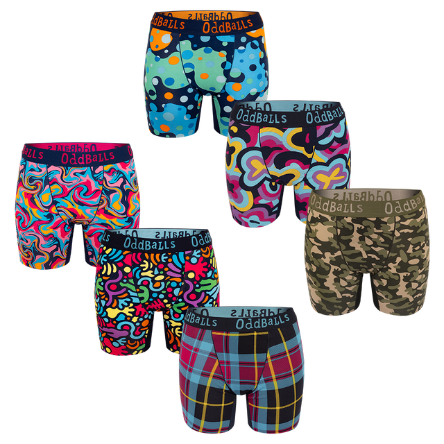 Collector's Bundle - Ladies Bamboo Boxer Briefs 6 Pack Bundle