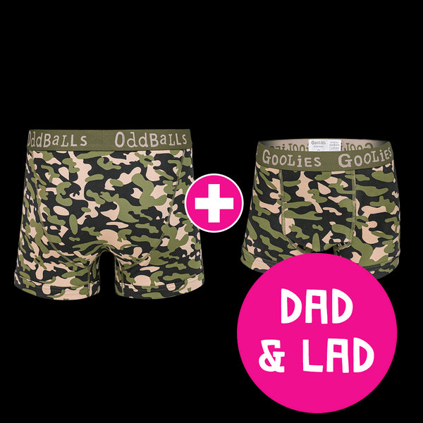 Commando Dad & Lad Bundle - Mens Boxer Shorts & Kids Boxer Shorts Bundle