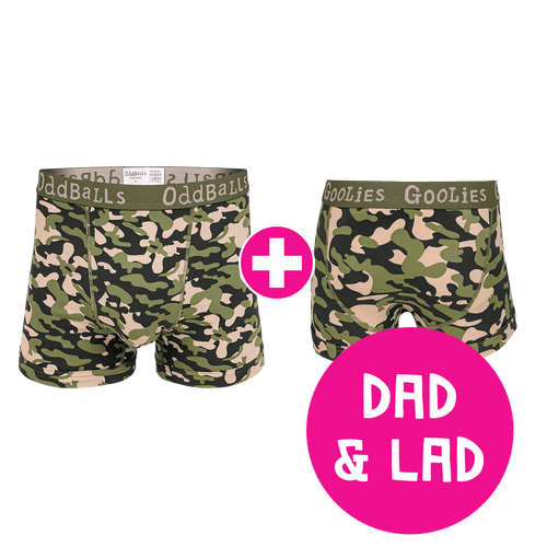 Commando Dad & Lad Bundle - Herren-Boxershorts & Kinder-Boxershorts-Paket