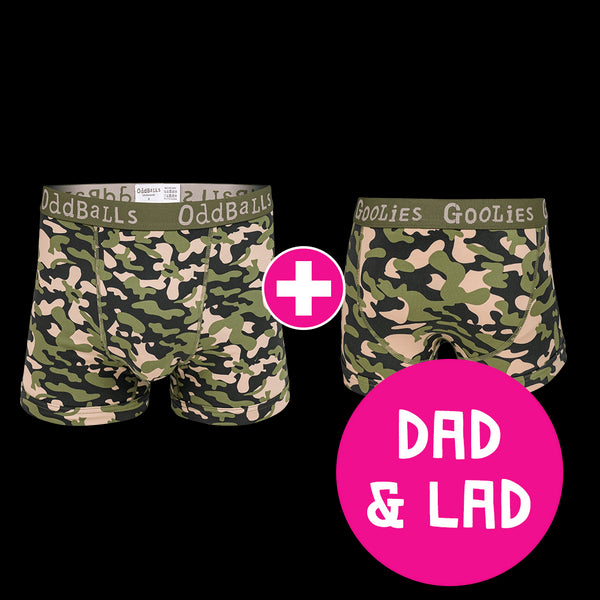 Commando Dad & Lad Bundle - Mens Boxer Shorts & Kids Boxer Shorts Bundle