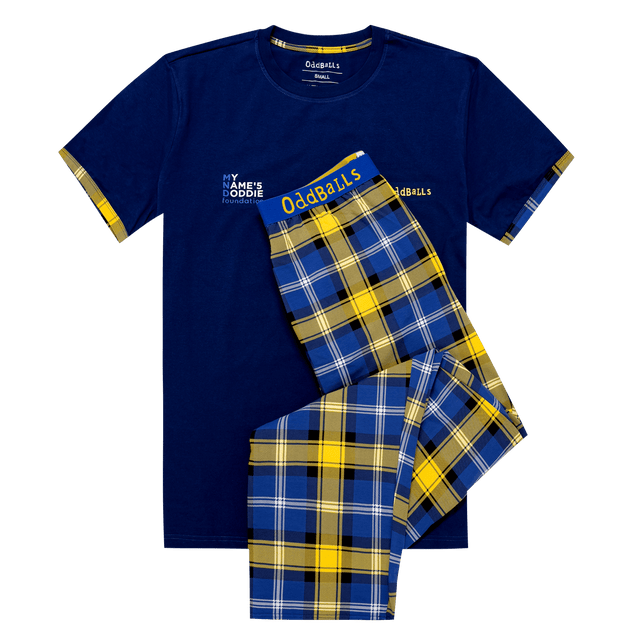 Mens Long Pyjamas - Doddie Weir - Trousers & T-Shirt