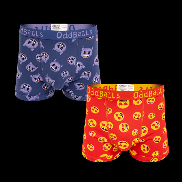 Devil & Love Heart Eyes Bundle - Mens Boxer Shorts 2 Pack