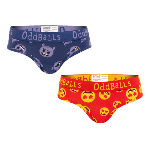 Devil & Love Heart Eyes Bundle - Ladies Briefs 2 Pack Bundle