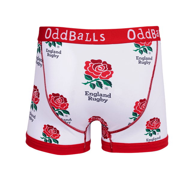 England RL Oddballs Wht/Cyan Boxer - Elite Pro Sports