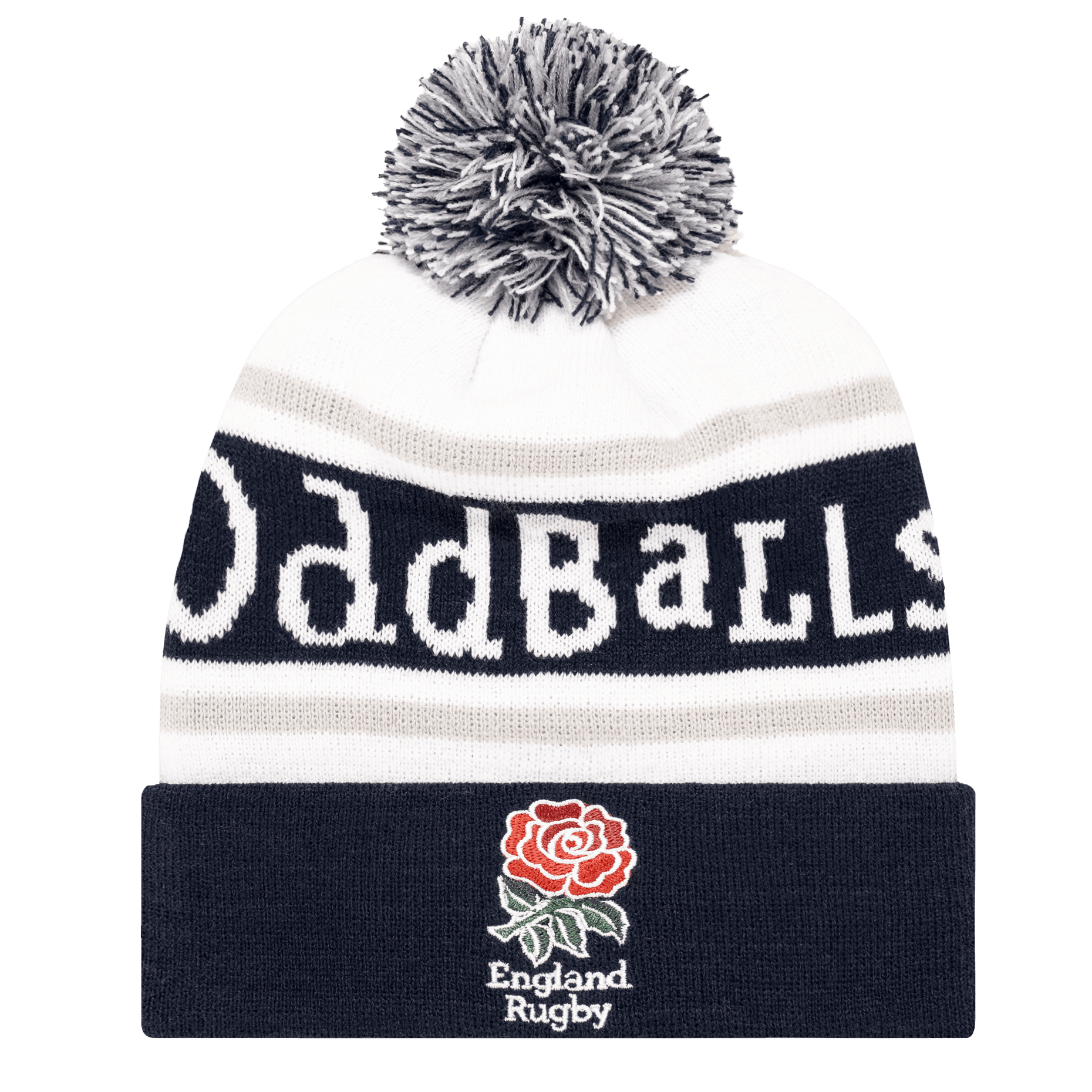 England RFU White - Bobble Hat