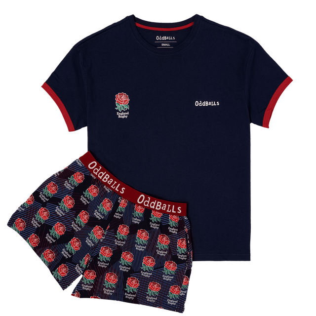 Womens Pyjamas - England Rugby - Shorts & T-Shirt