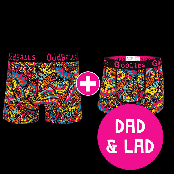 Enchanted Dad & Lad Bundle - Mens Boxer Shorts & Kids Boxer Shorts Bundle