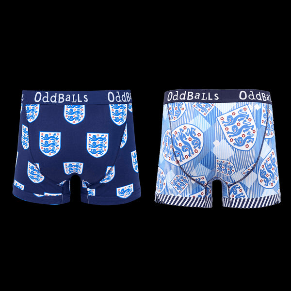 England Football - Mens Boxer Shorts 2 Pack Bundle