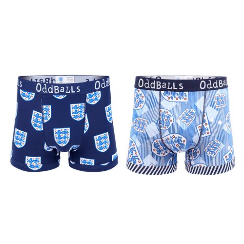 England Football - Mens Boxer Shorts 2 Pack Bundle