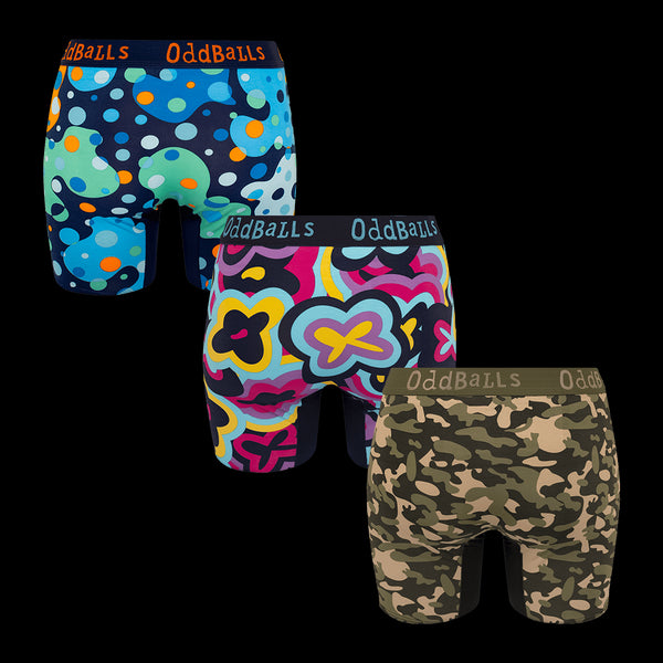 Explorer Bundle - Ladies Bamboo Boxer Shorts 3 Pack Bundle