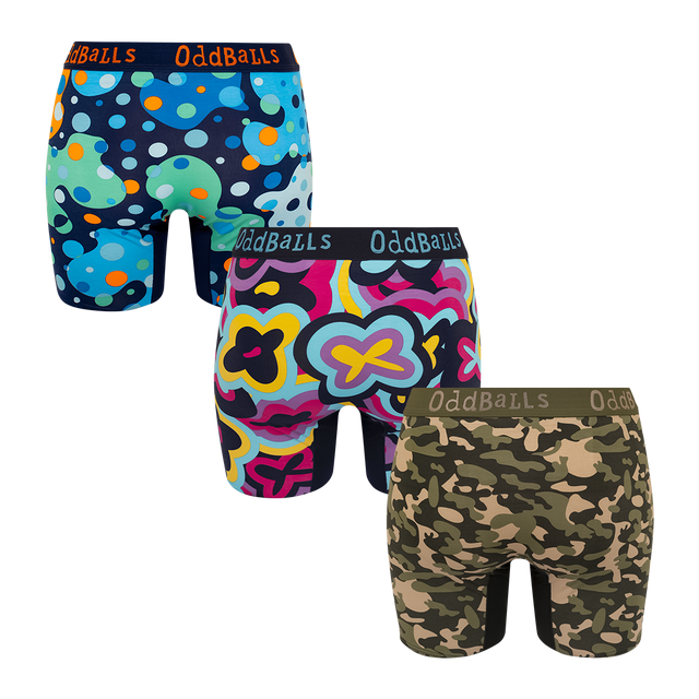 Explorer Bundle - Ladies Bamboo Boxer Briefs 3 Pack Bundle