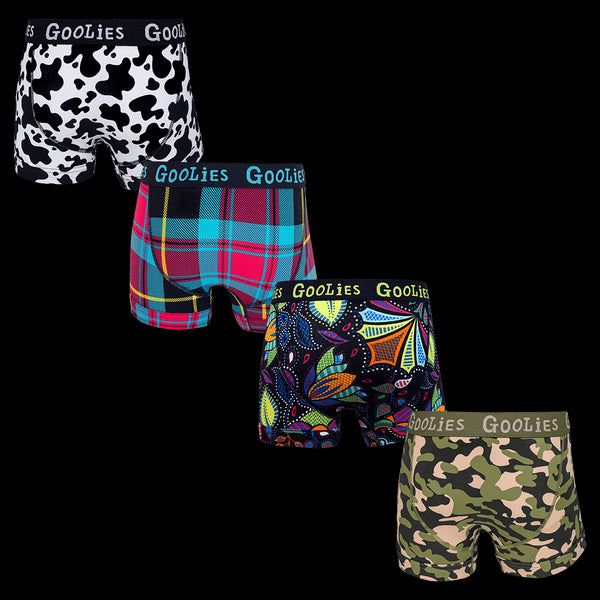 Explorers Bundle - Kids Boxer Shorts 4 Pack Bundle