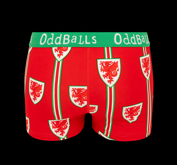 FA Wales Red & Green - Ladies Boxers