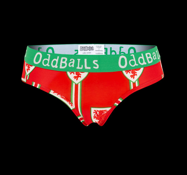 FA Wales Red & Green - Ladies Briefs