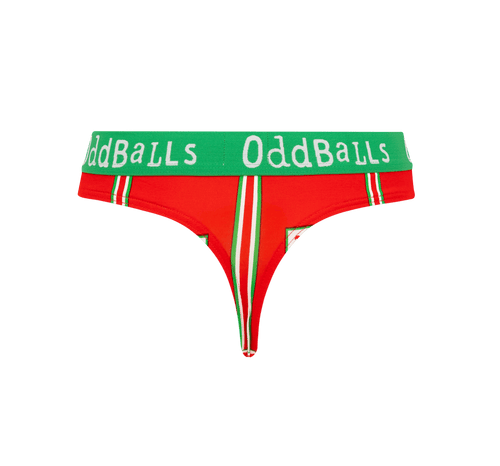 FA Wales Red & Green - Ladies Thong