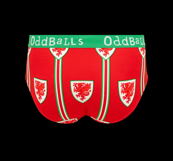 FA Wales Red & Green - Mens Briefs